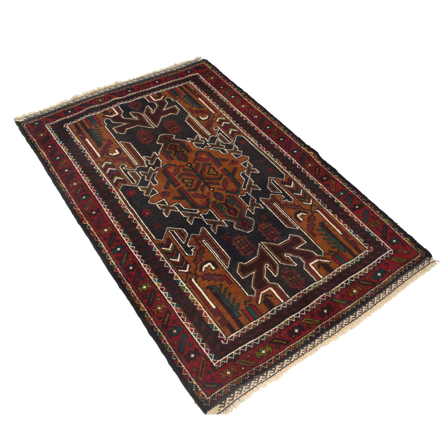 Baluch Small Size Rug 3' 1" x 4' 10" ft / 94 x 146 cm - No. R21993
