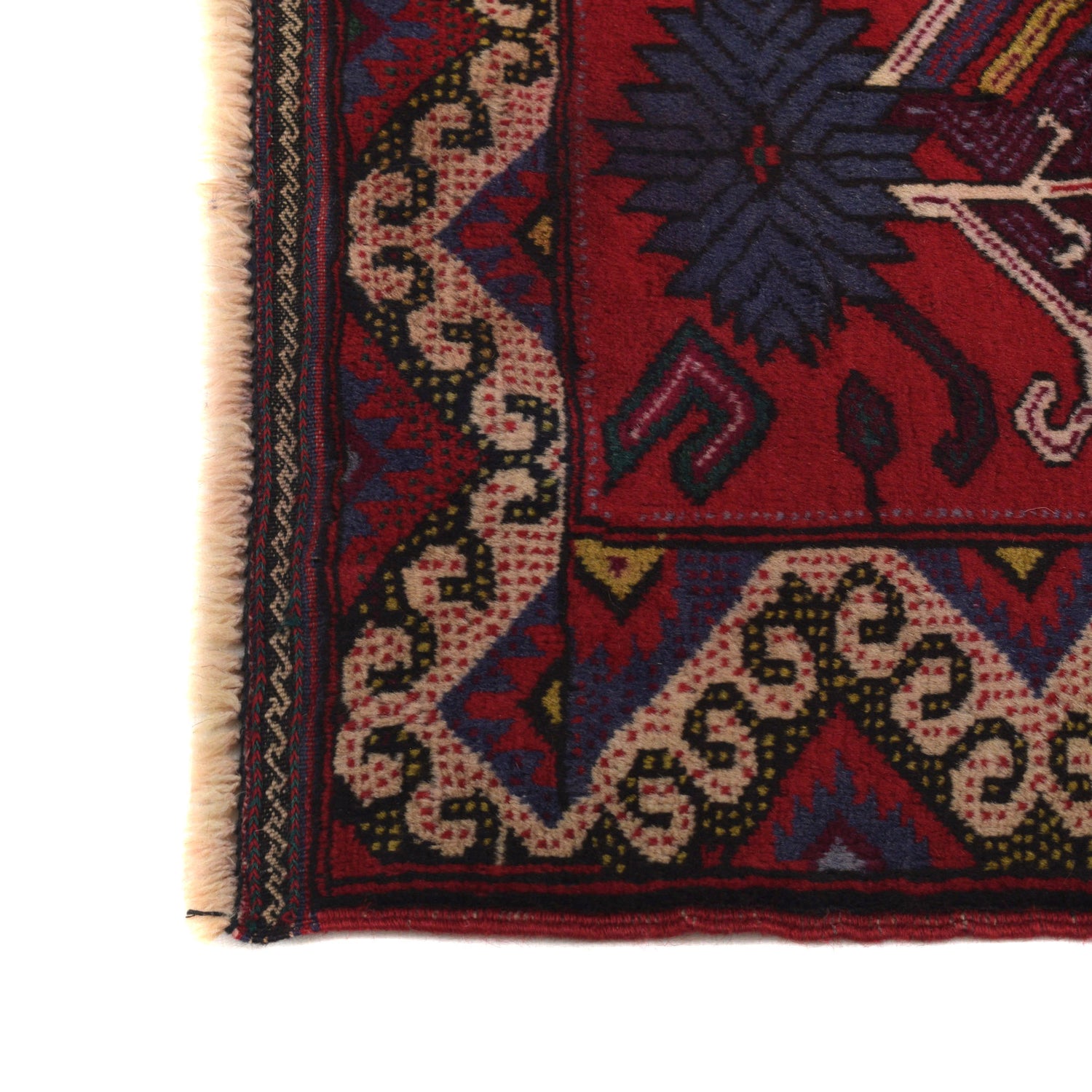 Hand Knotted Baluchi Rug 2' 10" x 4' 2" ft / 86 x 126 cm - No. R21999