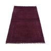 purple Color Overdyed Area Rug 2' 10" x 4' 8" ft / 86 x 142 cm - No. R22758