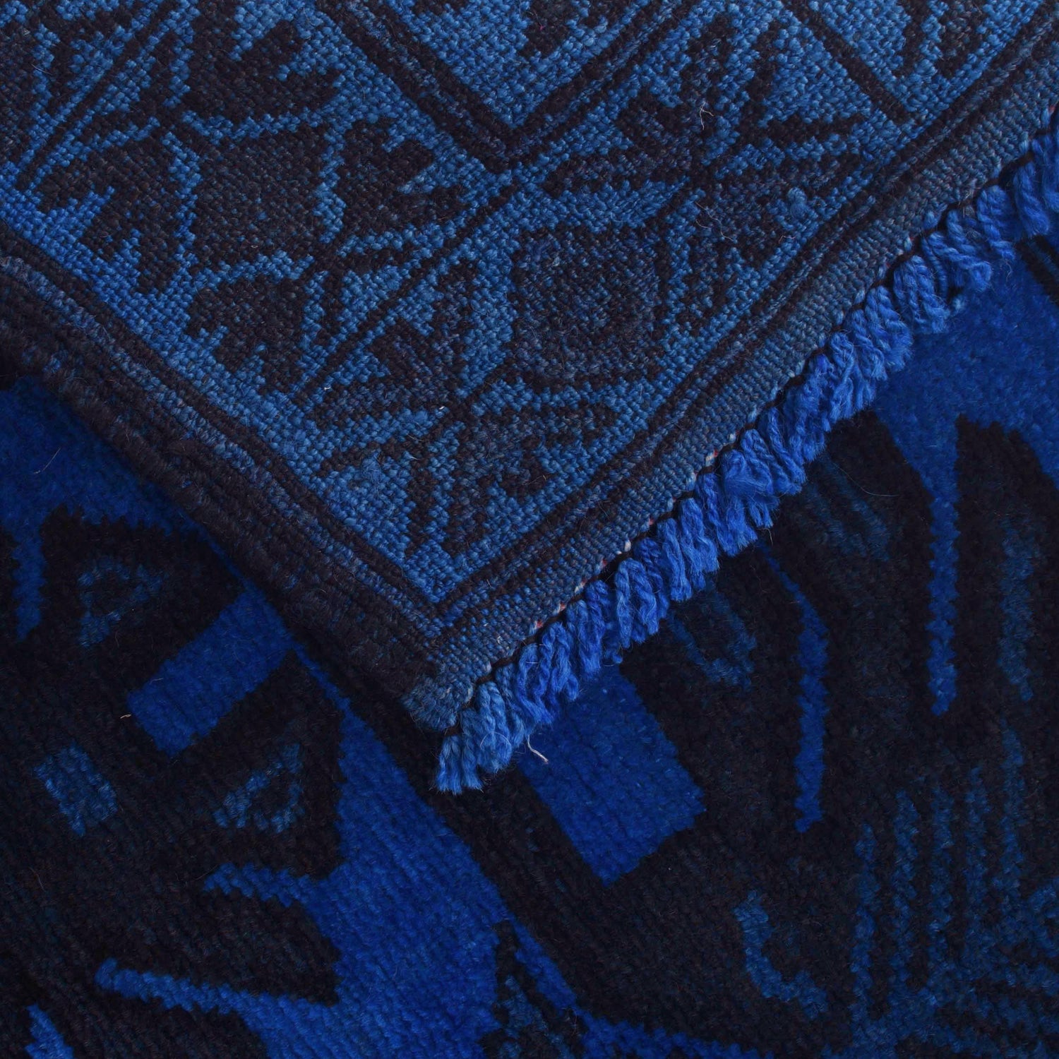 Overdyed Wool Carpet 2' 11" x 4' 2" ft / 90 x 127 cm - No. R22766