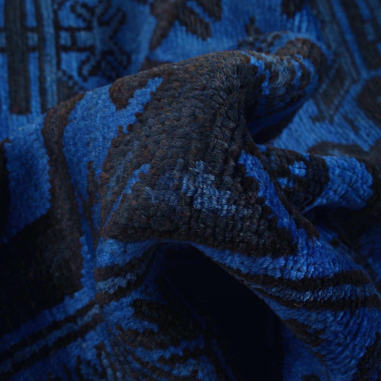 Overdyed Wool Carpet 2' 11" x 4' 2" ft / 90 x 127 cm - No. R22766