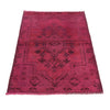 Overdyed Wool Carpet 3' 2" x 4' 3" ft / 96 x 129 cm - No. R22770