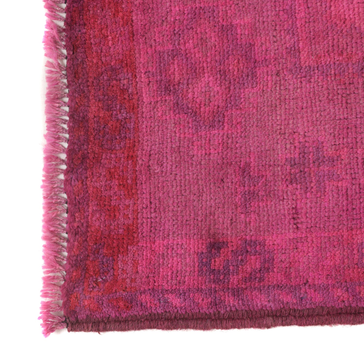 Overdyed Wool Carpet 3' 2" x 4' 3" ft / 96 x 129 cm - No. R22770