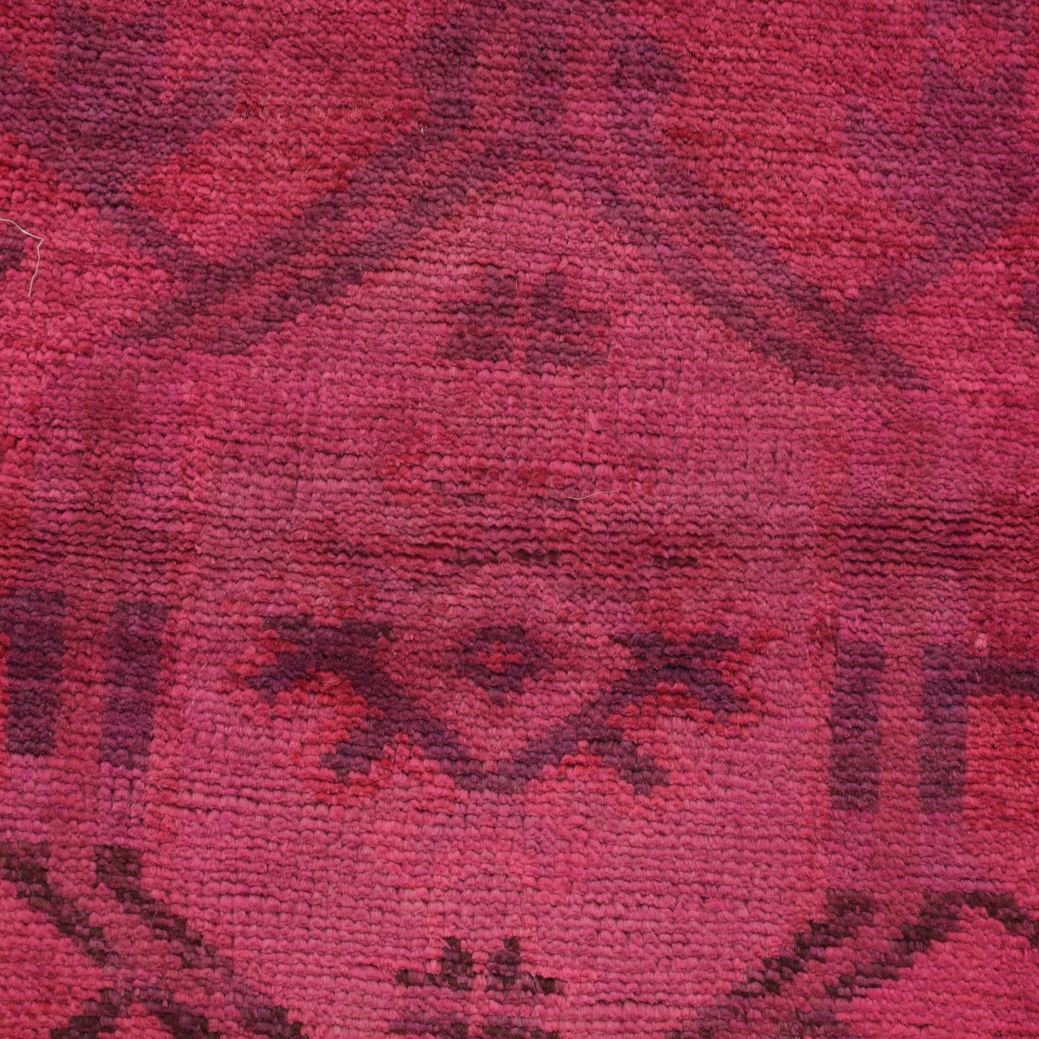Overdyed Wool Carpet 3' 2" x 4' 3" ft / 96 x 129 cm - No. R22770