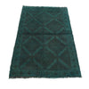 Sea Green Overdyed Area Rug 2' 8" x 4' 3" ft / 81 x 130 cm - No. R22789