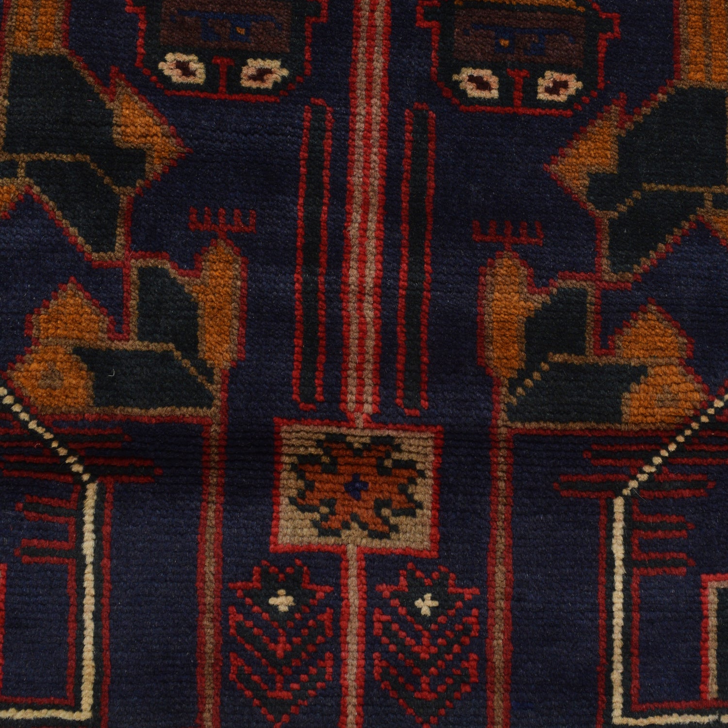 Islamic Prayer Carpet 3' 2" x 5' 1" ft / 97 x 156 cm - R22823