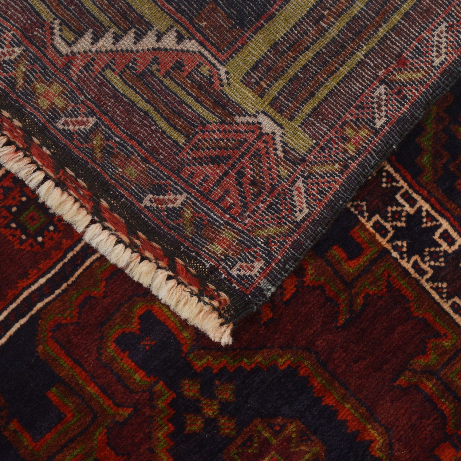 Handmade Prayer Rug 2' 11" x 5' 2" ft / 89 x 157 cm - R22869