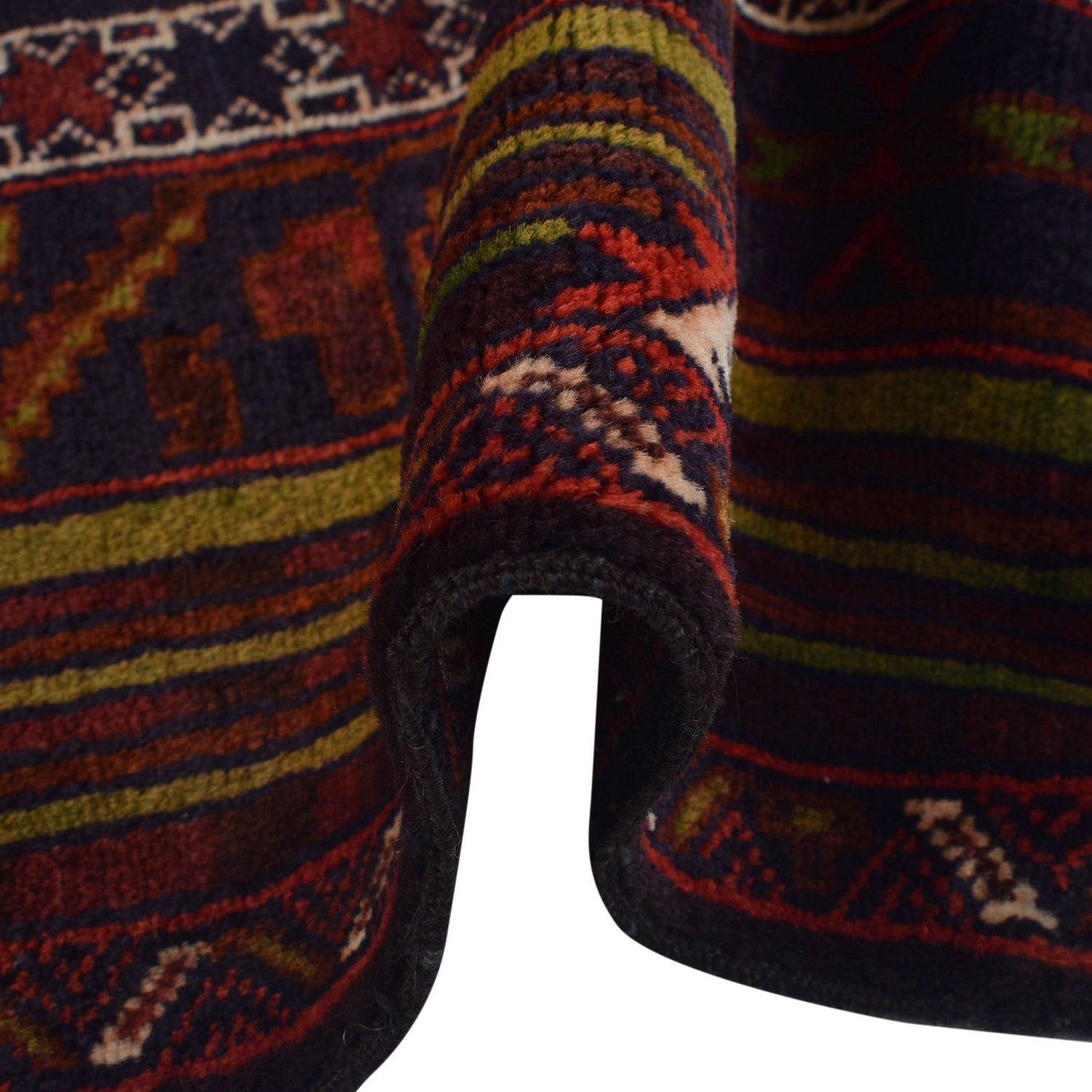 Handmade Prayer Rug 2' 11" x 5' 2" ft / 89 x 157 cm - R22869