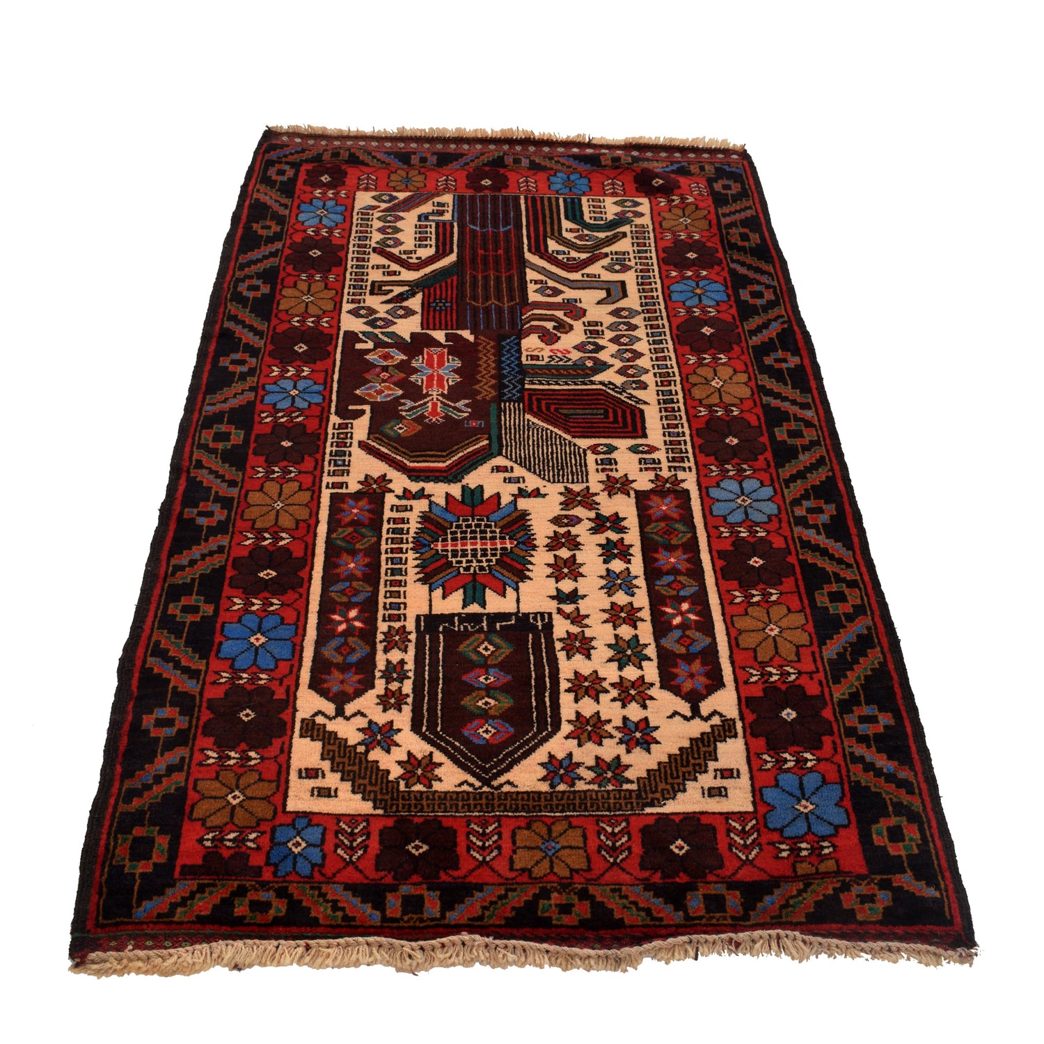 Traditional Baloch Rug 2' 9" x 5' 0" ft / 83 x 152 cm - No. R22872