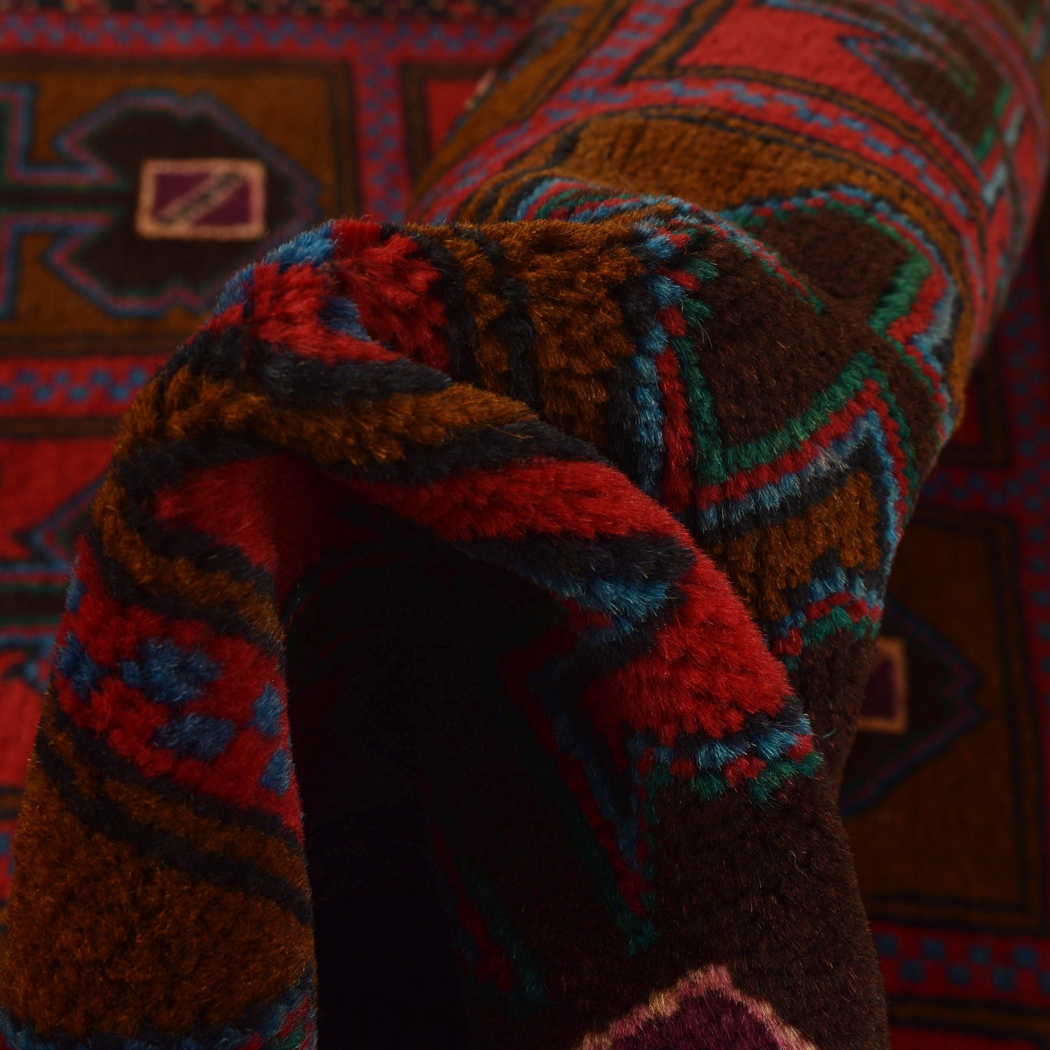 Traditional Baloch Rug 2' 11" x 4' 9" ft / 90 x 144 cm - No. R22876