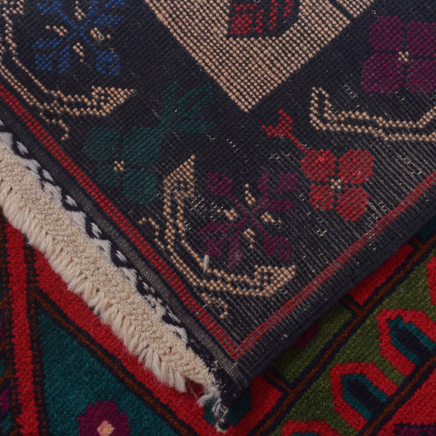 Handmade Prayer Rug 2' 9" x 4' 9" ft / 85 x 144 cm - R22877