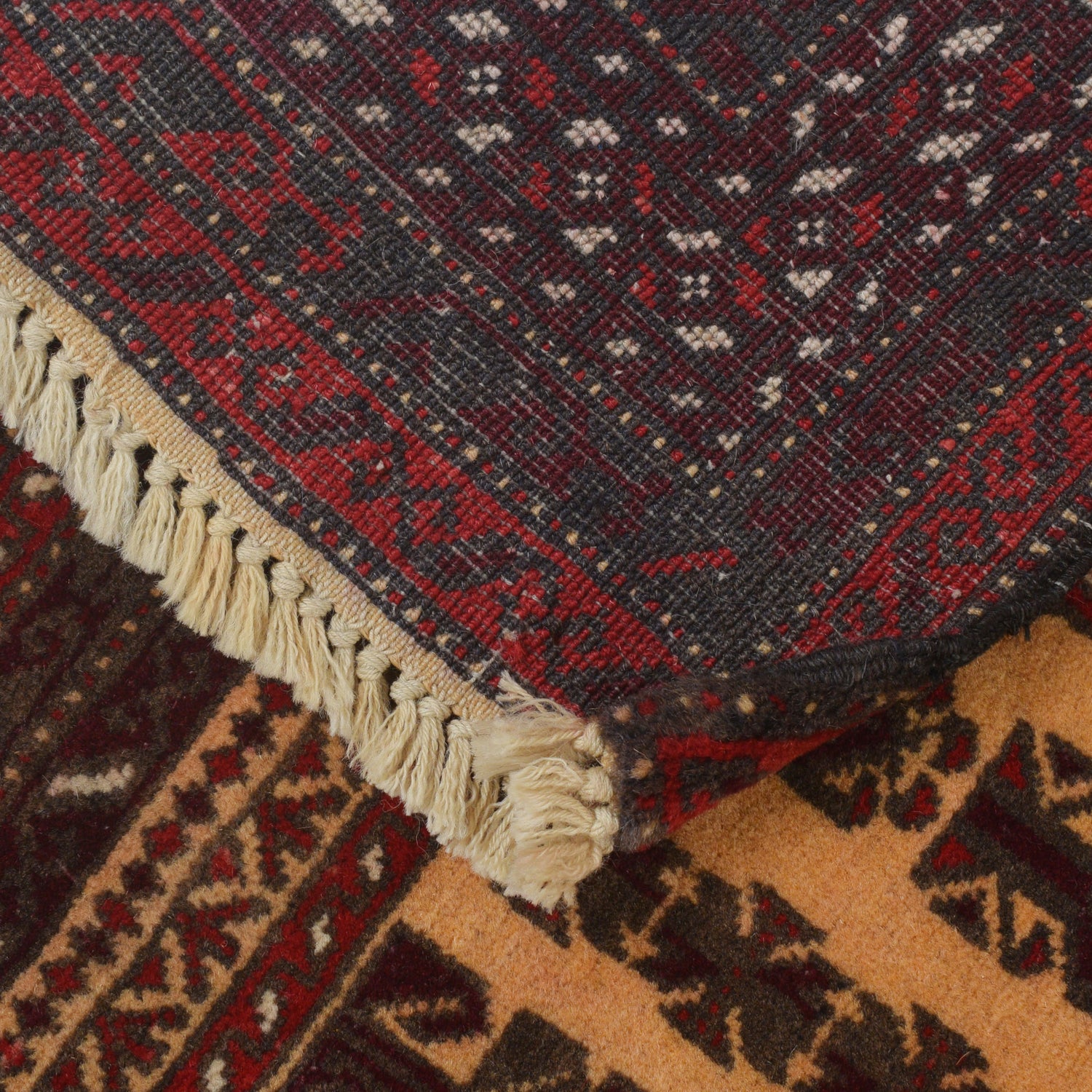 Handmade Prayer Rug 2' 11" x 4' 4" ft / 89 x 132 cm - R22879