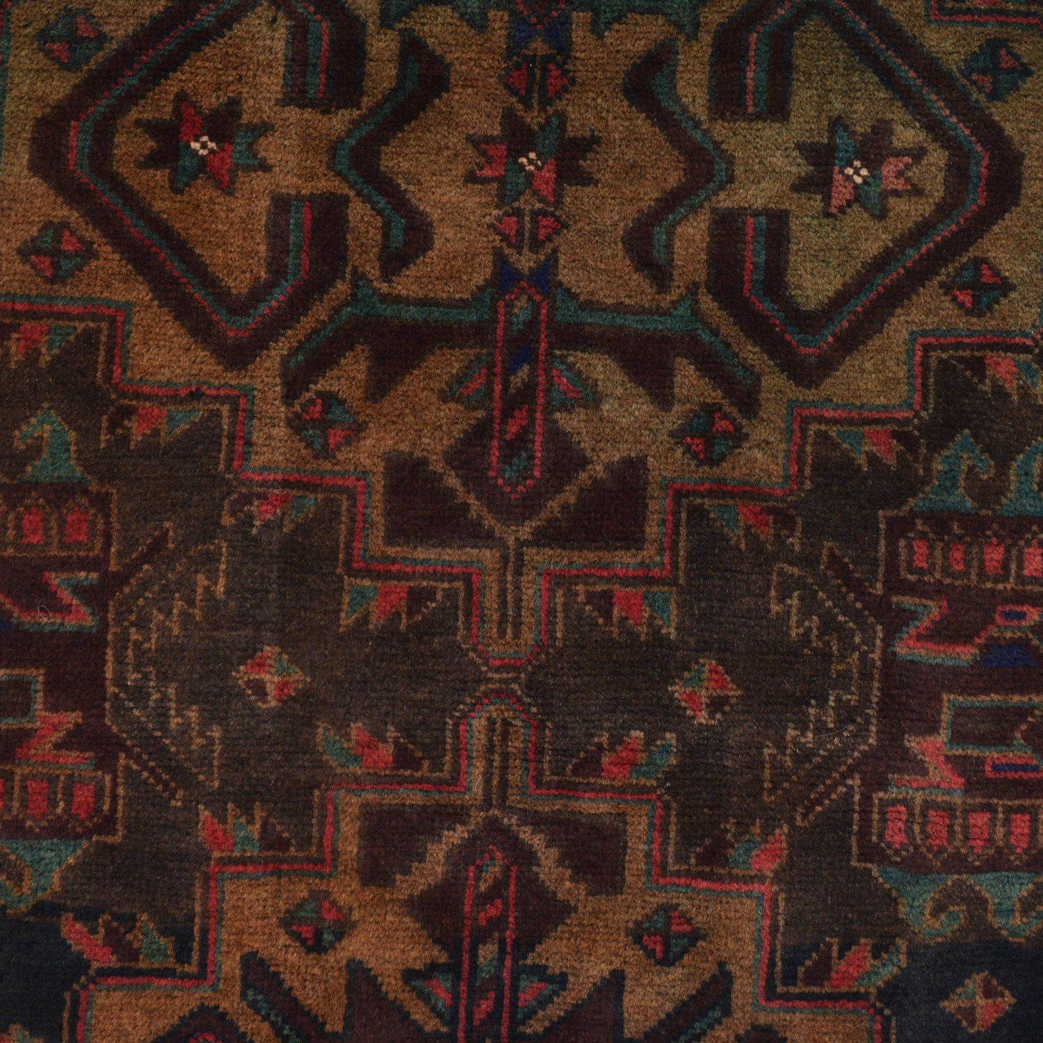 Handmade Prayer Rug 2' 9" x 3' 10" ft / 84 x 116 cm - No. R22961