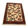 Handcrafted Afghan War Rug 2' 7" x 4' 1" ft / 78 x 124 cm - No. R22978