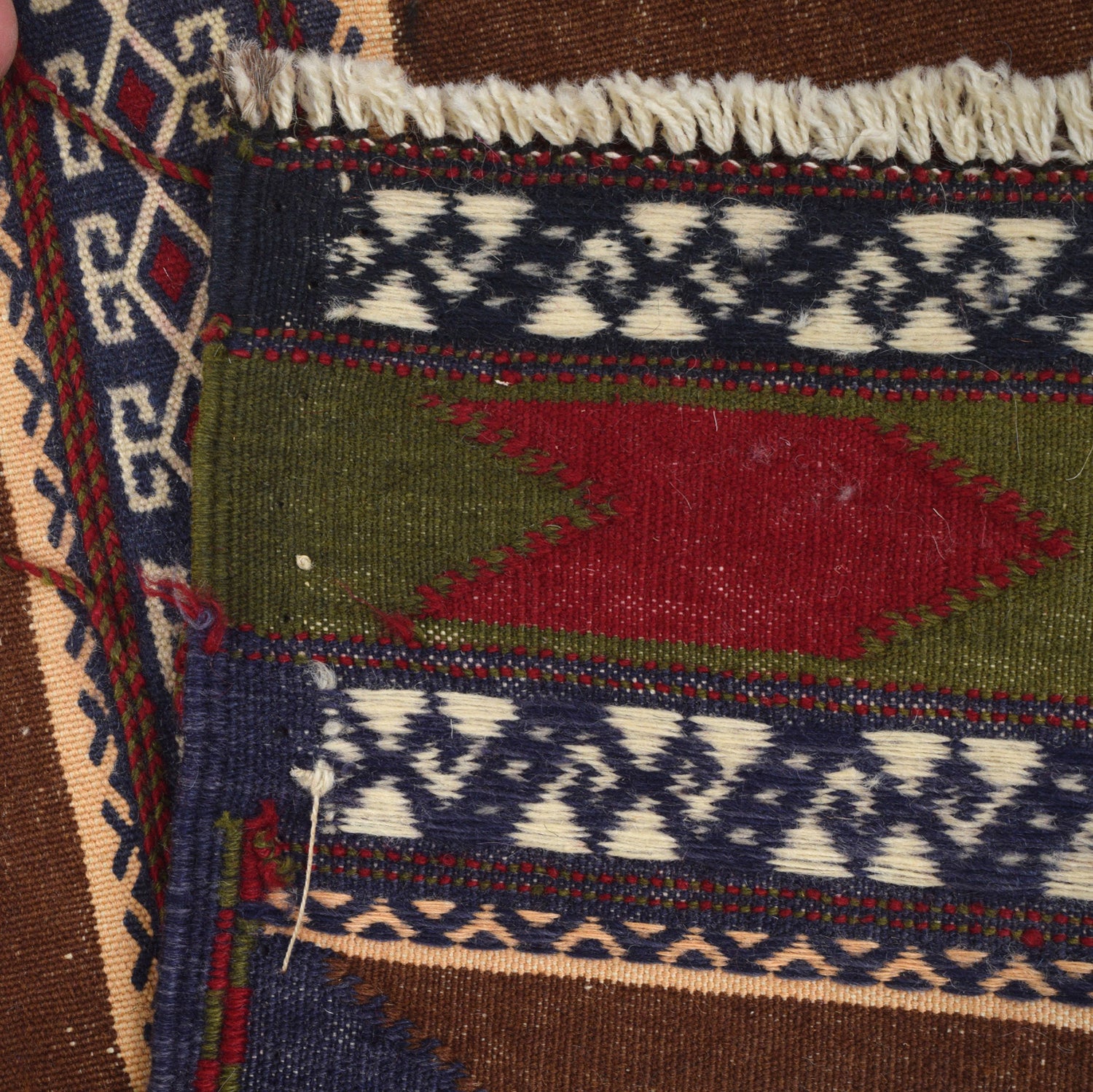 Handmade Table Sheet Kilim Runner 2' 5" x 5' 3" ft / 74 x 160 cm - No. R23612