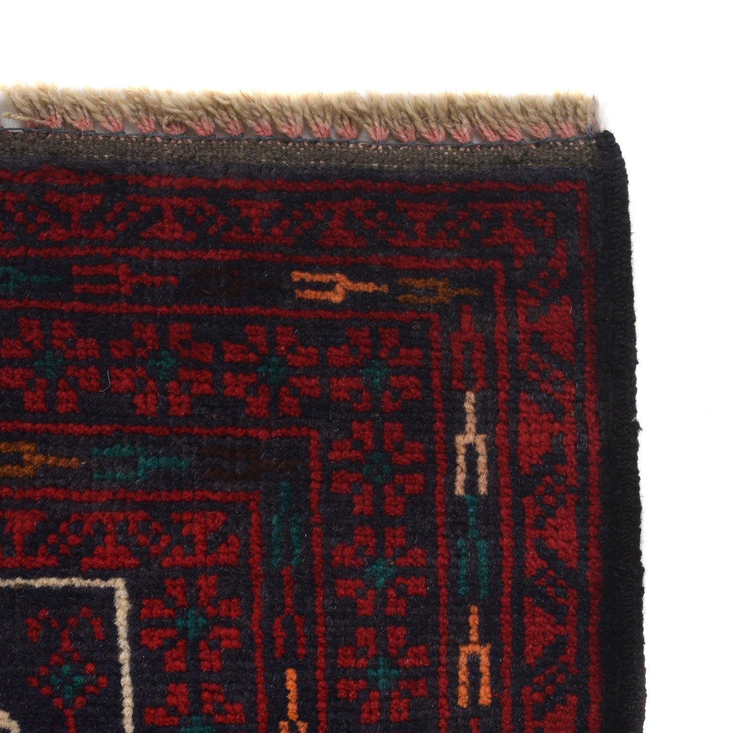 Red Color Prayer Rug 2' 5" x 3' 7" ft / 74 x 110 cm - No. R23704