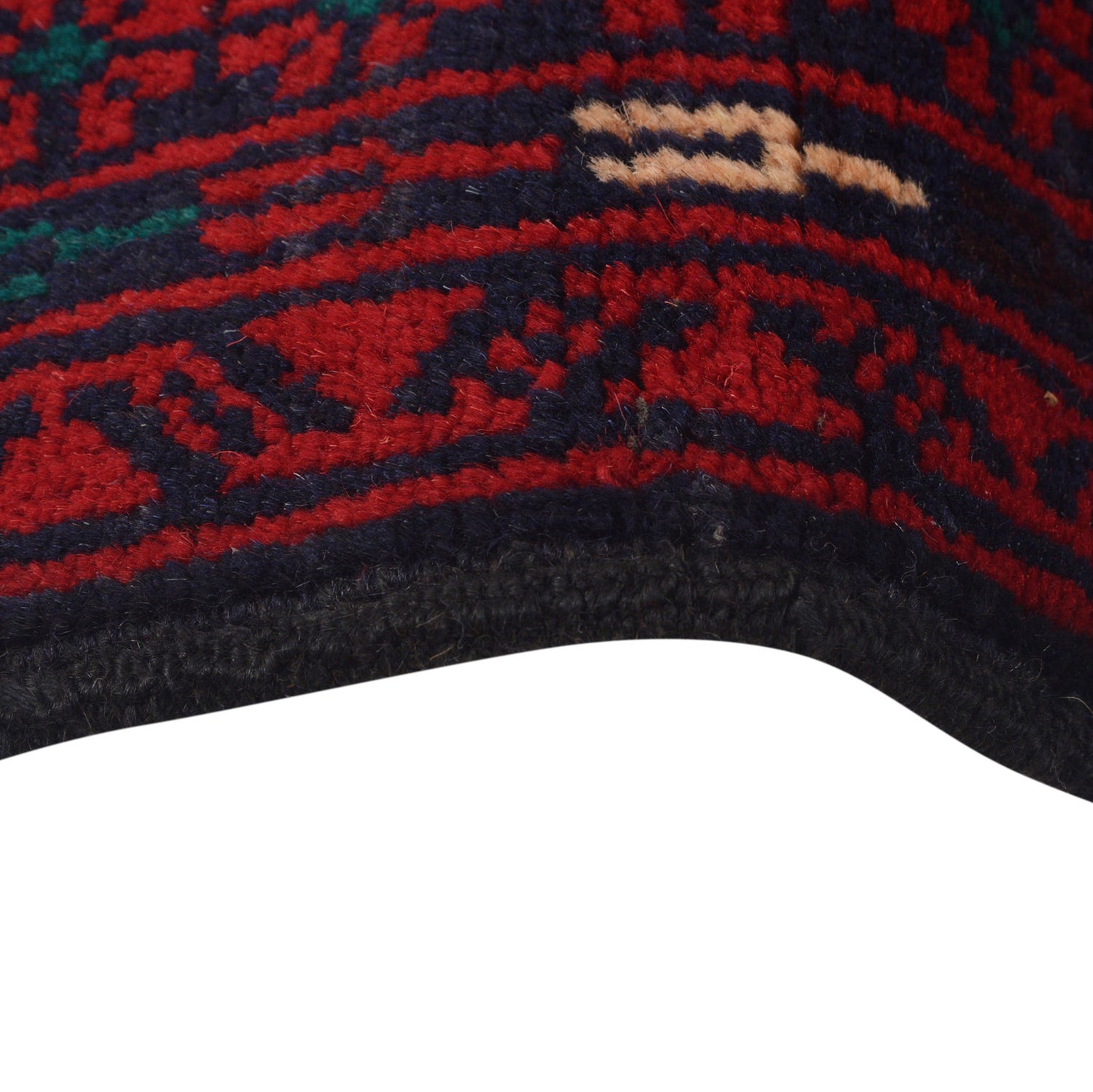 Red Color Prayer Rug 2' 5" x 3' 7" ft / 74 x 110 cm - No. R23704