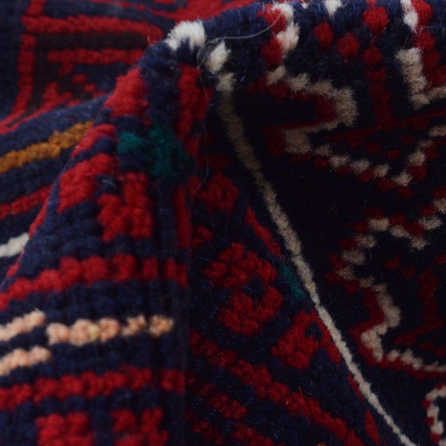 Red Color Prayer Rug 2' 5" x 3' 7" ft / 74 x 110 cm - No. R23704