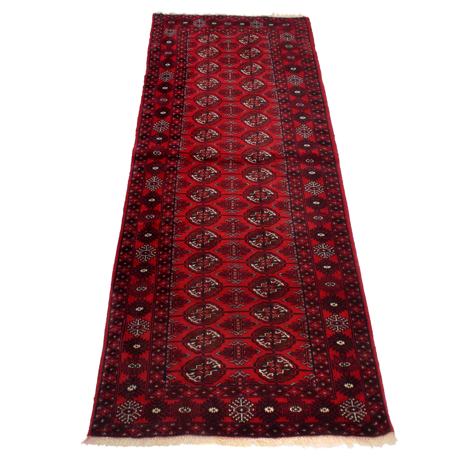 Oriental Bokhara Runner Rug 2' 6" x 6' 4" ft / 77 x 194 cm - No. R23734