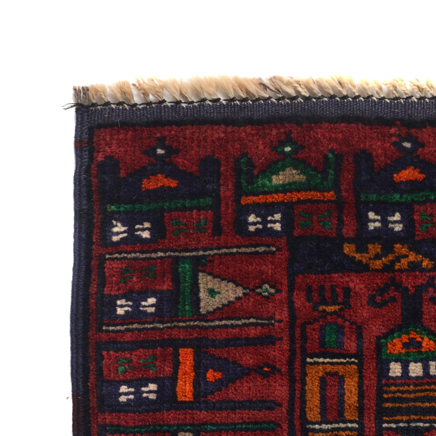 Handmade Prayer Rug 2' 6" x 4' 8" ft / 77 x 143 cm - R23736