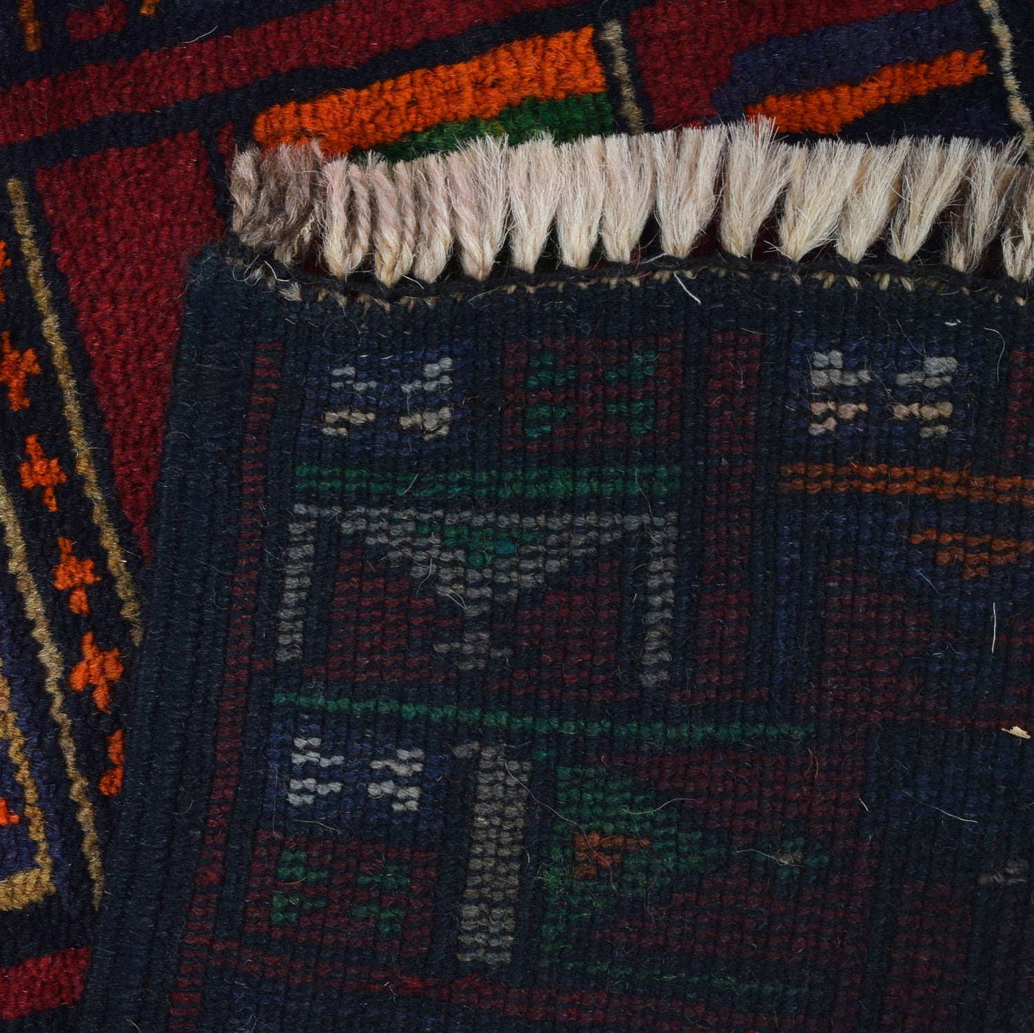 Handmade Prayer Rug 2' 6" x 4' 8" ft / 77 x 143 cm - R23736