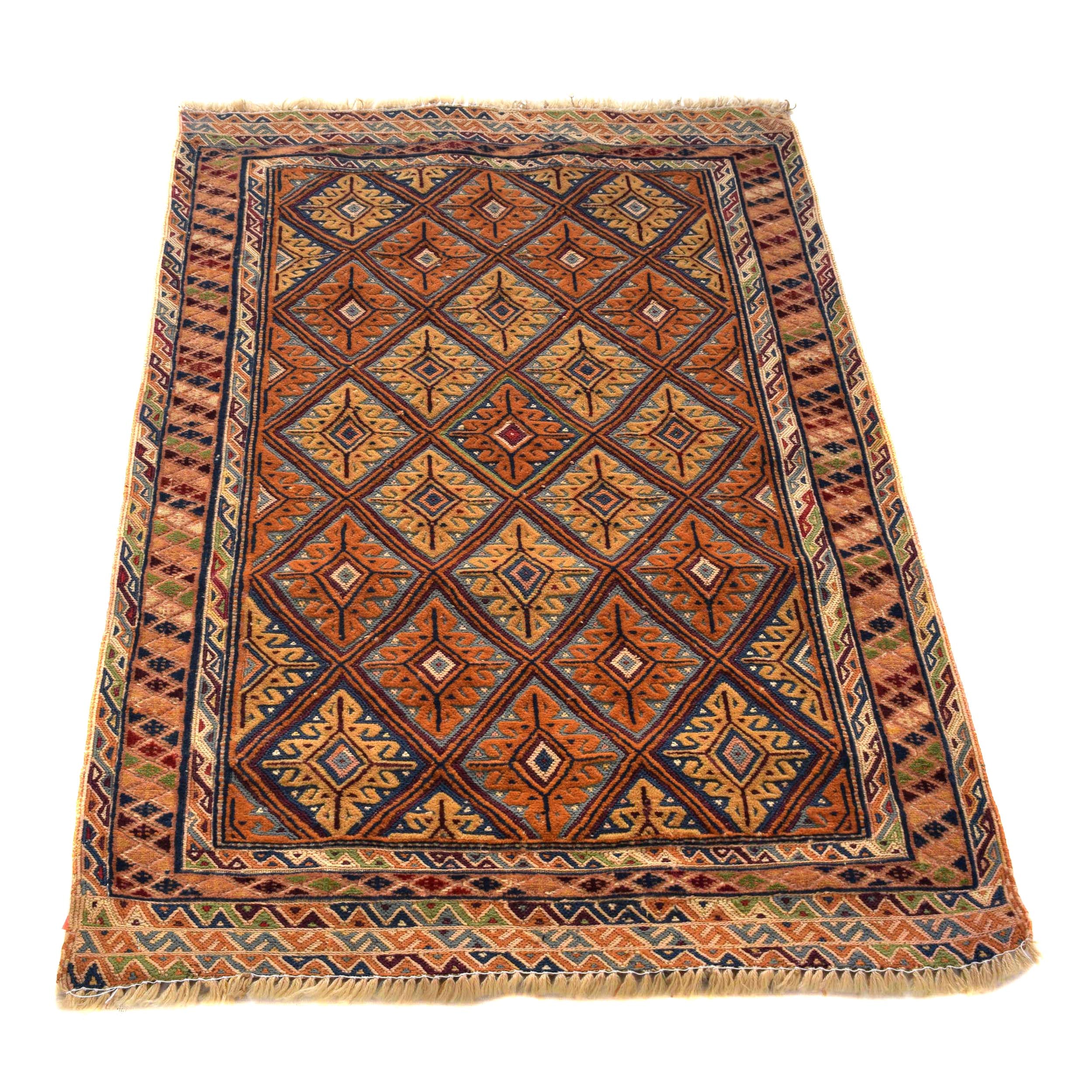 Handmade Nakhunak Kilim Rug 2' 2" x 3' 6" ft / 66 x 107 cm - No. R23738