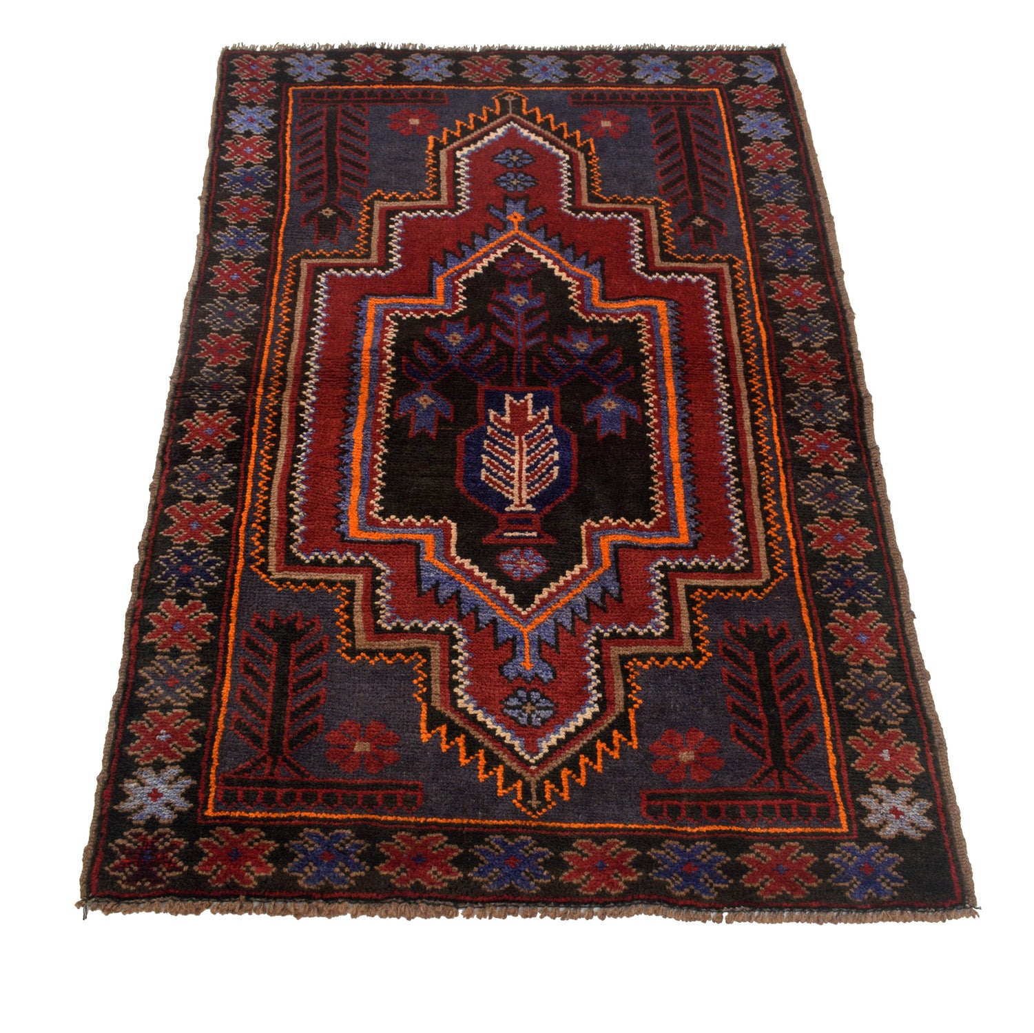 Traditional Baloch Rug 2' 10" x 4' 6" ft / 87 x 136 cm - No. R23754