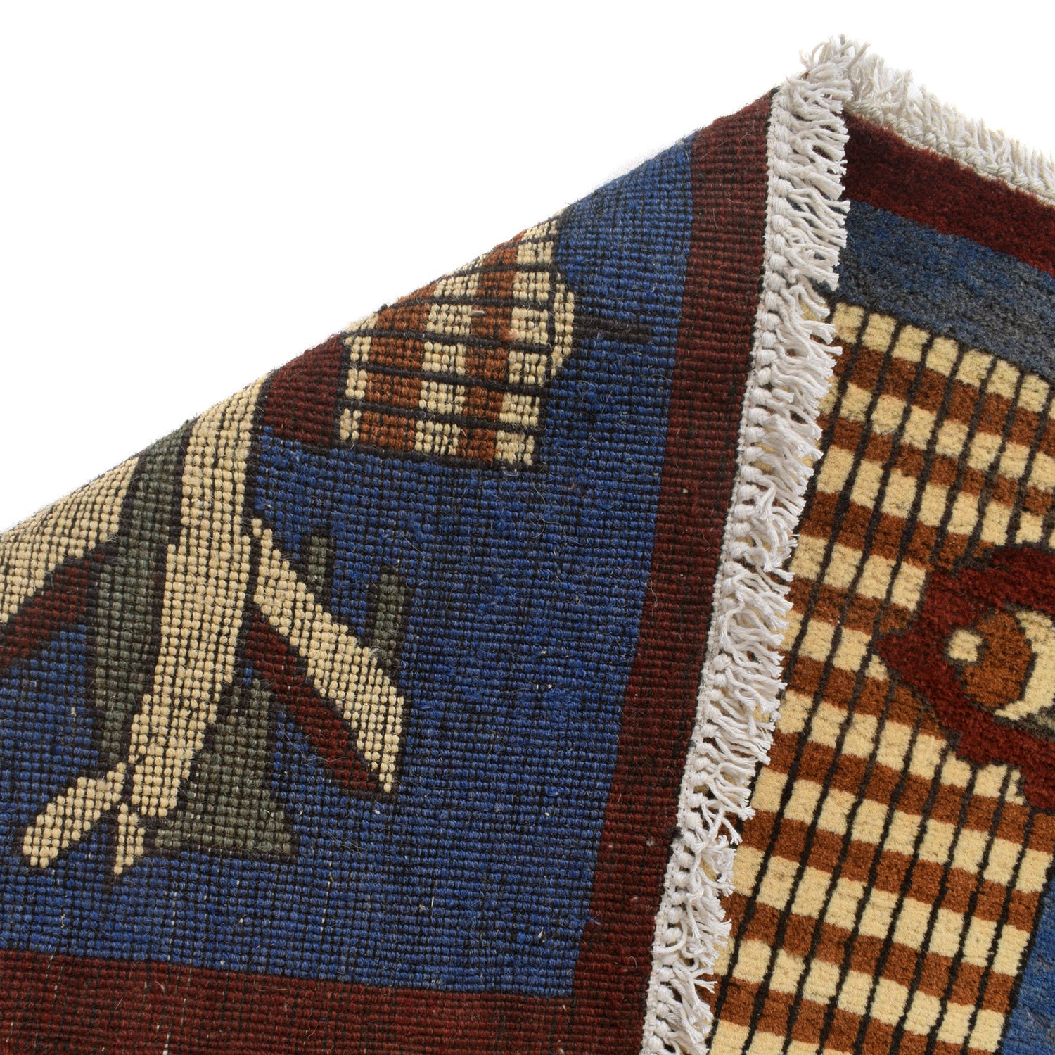 Handmade Afghan War Area Rug 2' 7" x 4' 3" ft / 80 x 129 cm - No. R23768