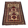 Handmade Prayer Rug 2' 4" x 3' 9" ft / 72 x 115 cm - No. R23793