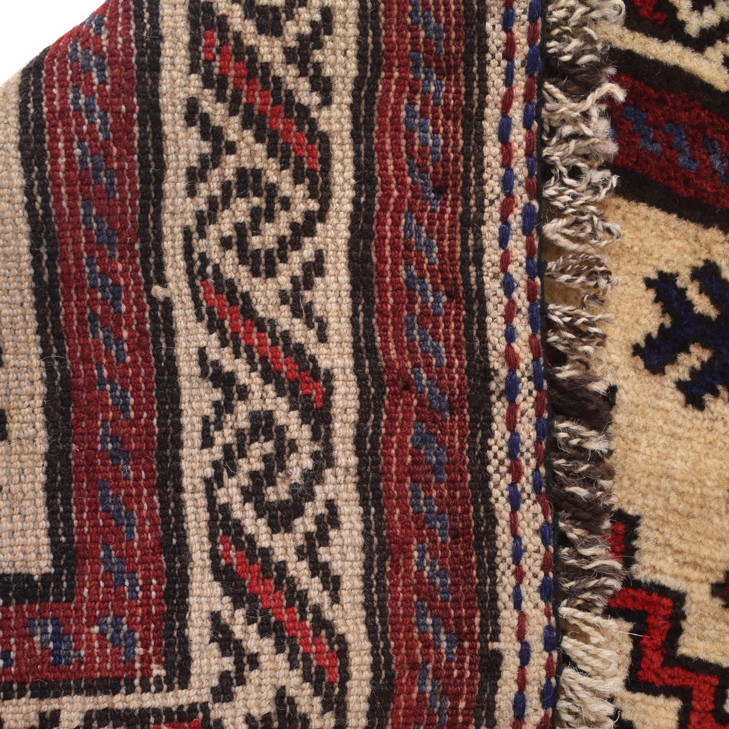 Handmade Prayer Rug 2' 4" x 3' 9" ft / 72 x 115 cm - No. R23793