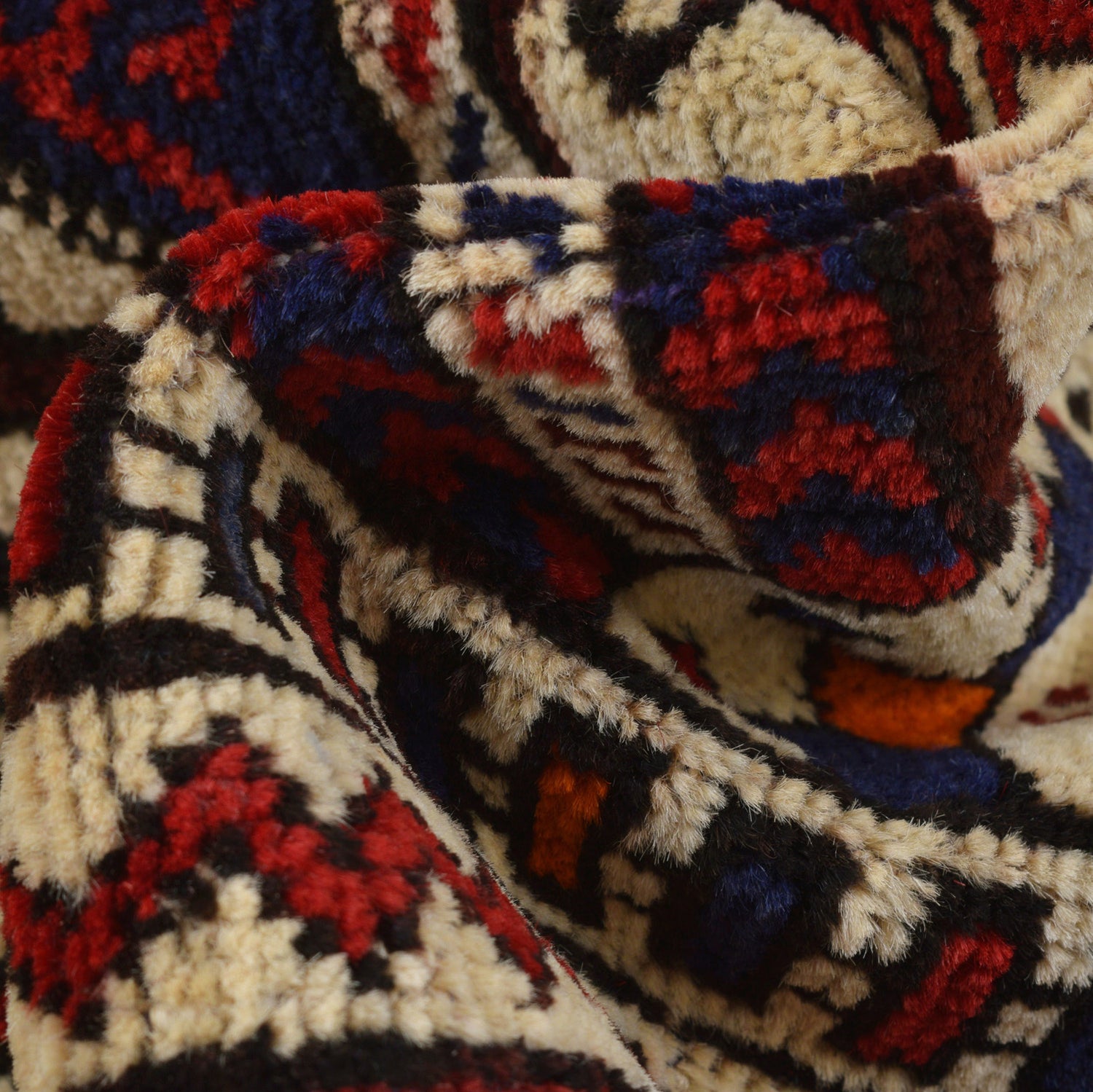 Handmade Prayer Rug 2' 4" x 3' 9" ft / 72 x 115 cm - No. R23793