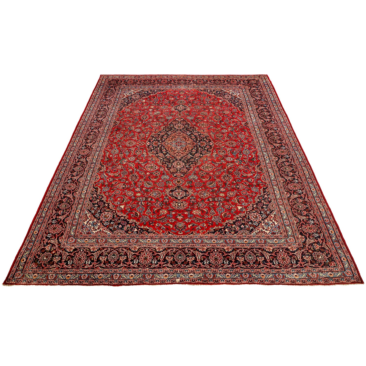 Persian Kashan Rug 9' 7" x 12' 6" ft / 292 x 382 cm - No. R24109