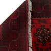 Red Color Afghan Area Rug 4' 9" x 6' 5" ft / 146 x 196 cm - No. R24176