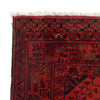 Red Color Afghan Area Rug 4' 10" x 6' 6" ft / 148 x 199 cm - No. R24192