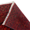 Red Color Afghan Area Rug 4' 10" x 6' 6" ft / 148 x 199 cm - No. R24192