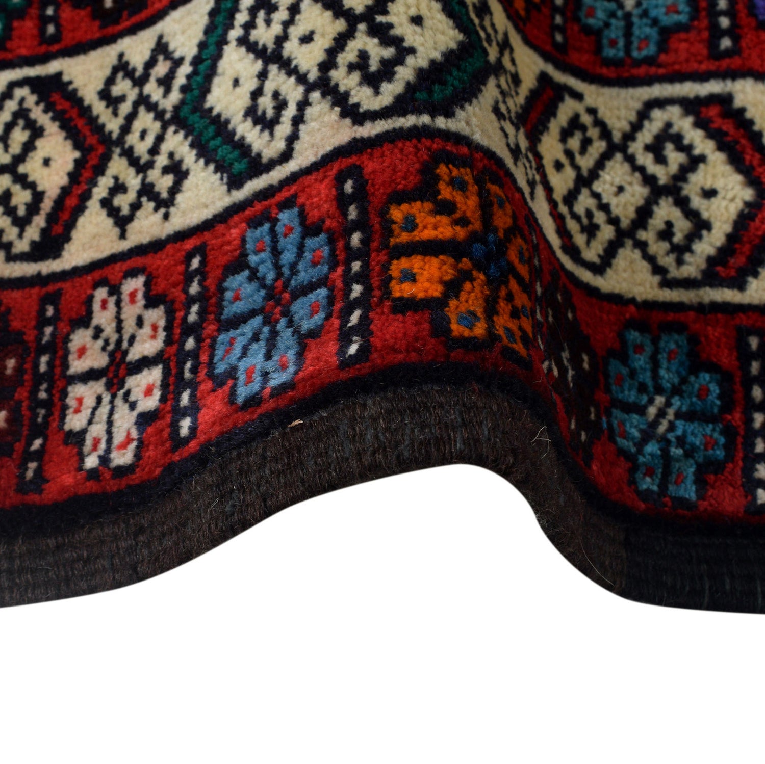 Hand Knotted Baluchi Rug 3' 1" x 4' 11" ft / 95 x 150 cm - No. R24361