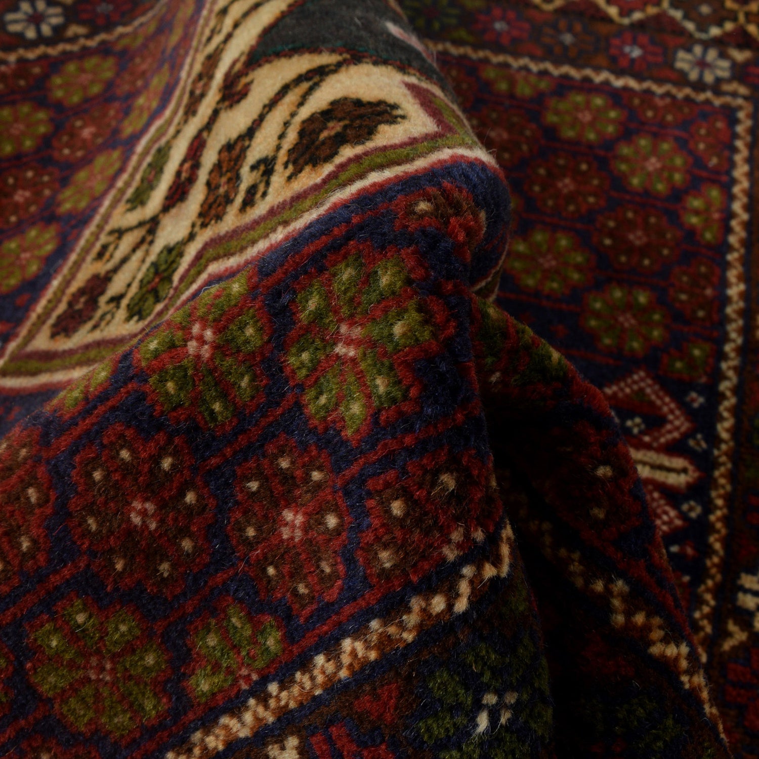 Hand Knotted Baluchi Rug 3' 0" x 4' 8" ft / 91 x 141 cm - No. R24365