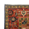 Hand Knotted Persian Design Heriz Rug 4' 1" x 6' 0" ft / 124 x 182 cm - No. R24373