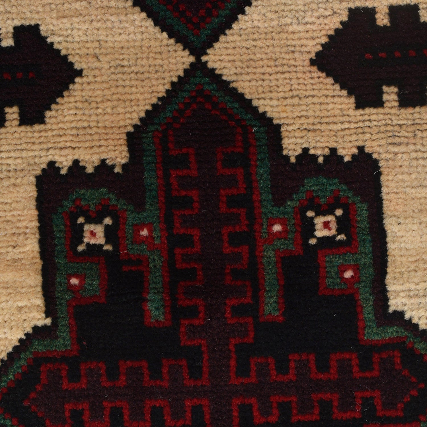 Traditional Baloch Rug 2' 9" x 4' 2" ft / 84 x 126 cm - No. R24422