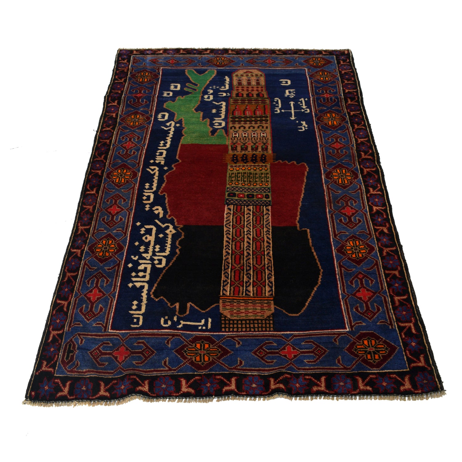 Baluch Short Rug 3' 7" x 6' 4" ft / 108 x 193 cm - No. R24765