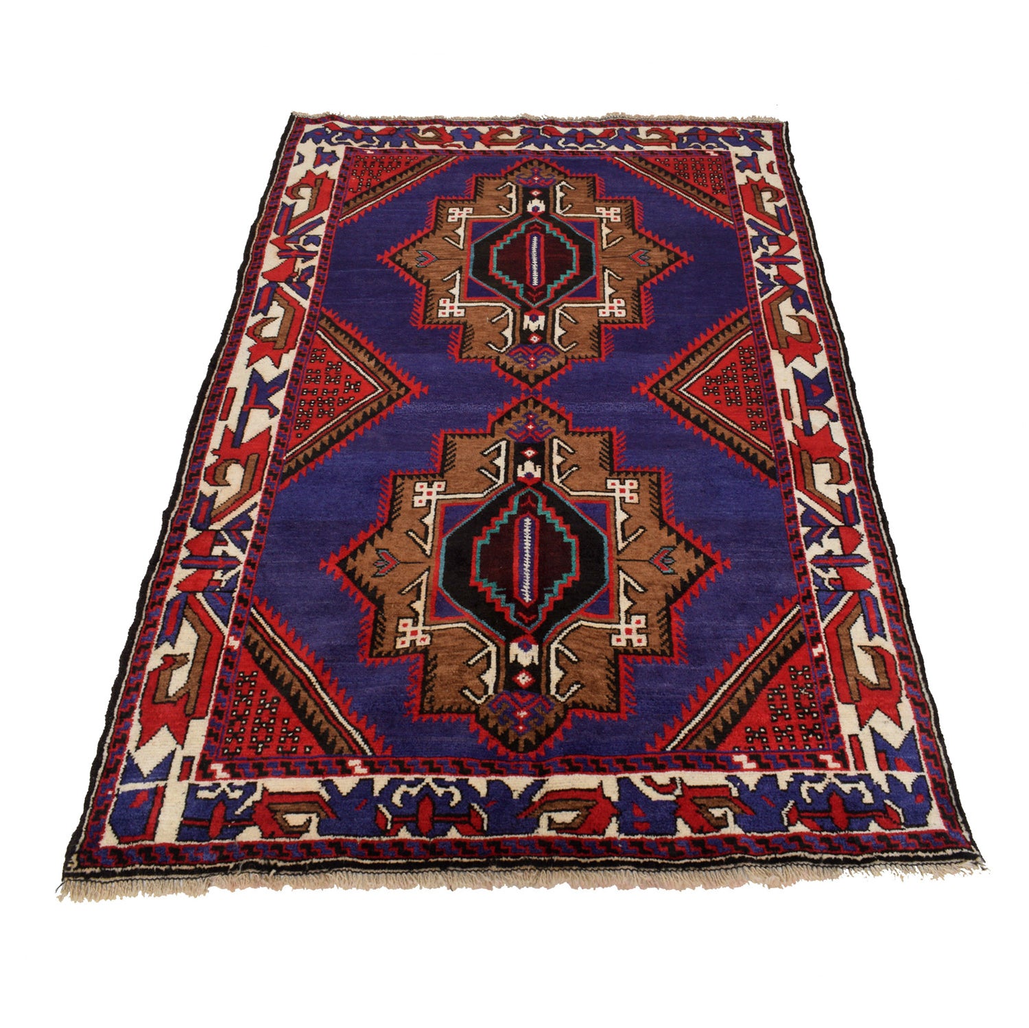 Baluch Short Rug 4' 1" x 6' 7" ft / 124 x 200 cm - No. R24775
