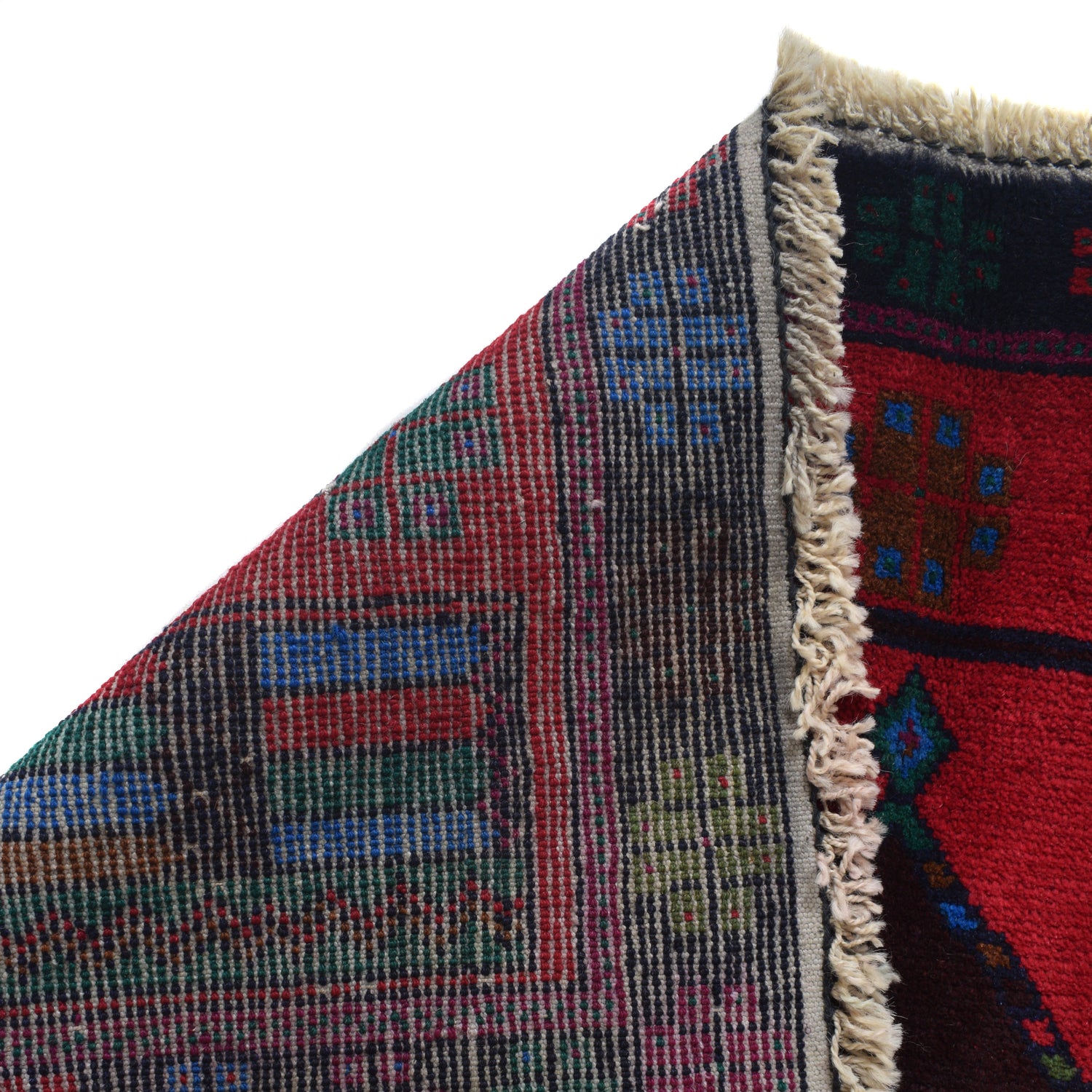 Red Baluchi Rug 3' 0" x 4' 2" ft / 91 x 126 cm - No. R24804