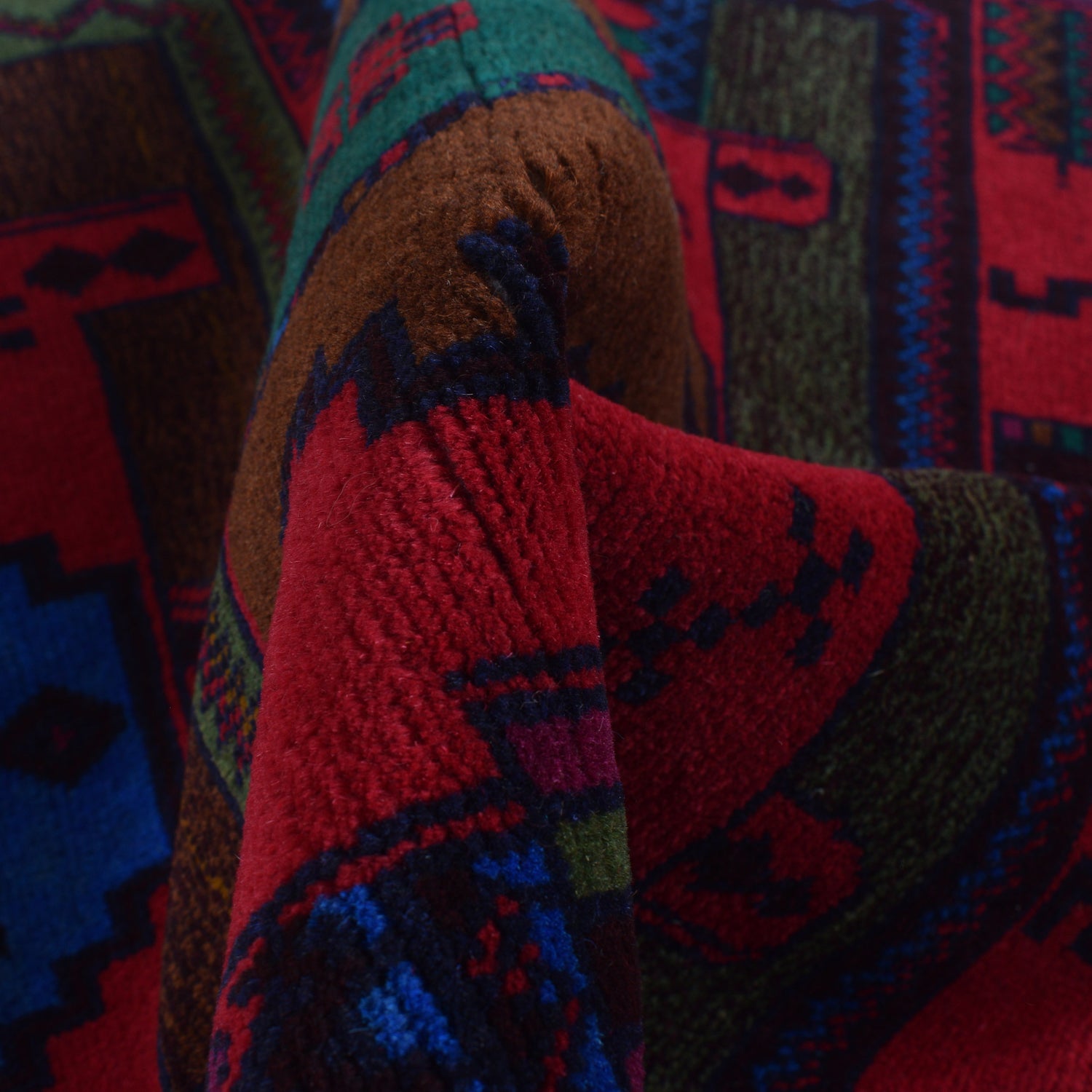 Red Baluchi Rug 3' 0" x 4' 2" ft / 91 x 126 cm - No. R24804