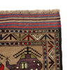 Handmade Afghan War Area Rug 4' 3" x 6' 4" ft / 129 x 194 cm - No. R24916