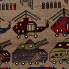 Handmade Afghan War Area Rug 4' 3" x 6' 4" ft / 129 x 194 cm - No. R24916