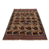 Handcrafted Afghan War Rug 4' 6" x 6' 1" ft / 136 x 186 cm - No. R24917