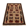 Afghan War Rug – Military Design 2' 11" x 4' 6" ft / 89 x 136 cm - No. R24918