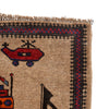 Afghan War Rug – Military Design 2' 11" x 4' 6" ft / 89 x 136 cm - No. R24918