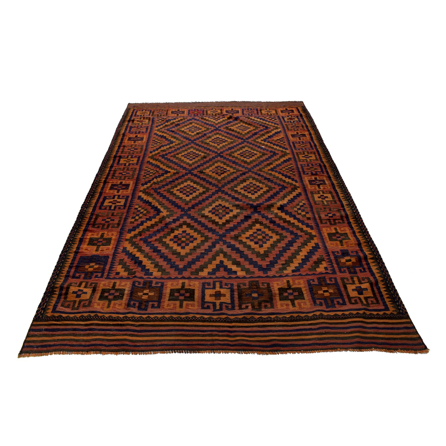 Afghan Maimana Kilim 5' 8" x 9' 10" ft / 172 x 300 cm - No. R25275