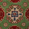 Green Color Kazak Rug 2' 9" x 3' 11" ft / 83 x 120 cm - No. R25280